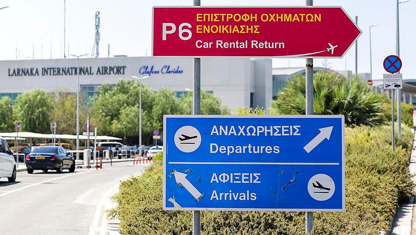 Auch der Flughafen Larnaka ist vom Streik betroffen. (Archivbild)