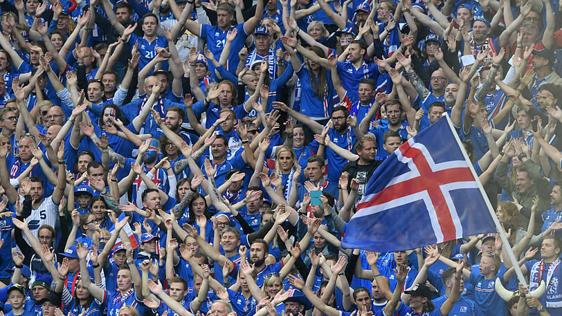 "Huh!"- Fans von Island jubeln (in Frankreich 2016).
