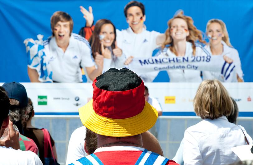 Schwarz-Rot-Gold: Deutschland steht hinter der Olympiabewerbung Münchens.