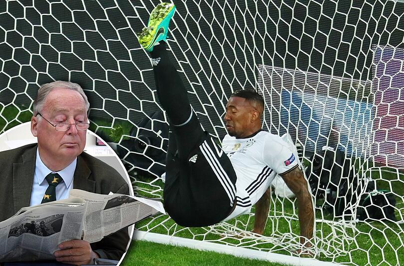 Nach dieser Aktion dürfte auch Alexander Gauland (l.) von der AfD Kenntnis von Deutschlands bestem Verteidiger, Jerome Boateng, genommen haben.