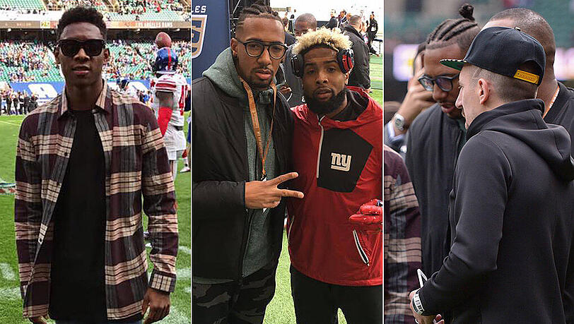 Vor den Augen von David Alaba, Jerome Boateng und Franck Ribery siegten die New York Giants um Paradiesvogel Odell Beckham beim NFL-Gastspiel in London gegen die Los Angeles Rams. Vor den Augen von David Alaba, Jerome Boateng und Franck Ribery siegten die New York Giants um Paradiesvogel Odell Beckham beim NFL-Gastspiel in London gegen die Los Angeles Rams.