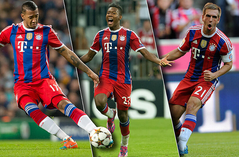 Jerome Boateng, David Alaba und Philipp Lahm stehen auf der Abwehr-Shortlist für die FIFA Weltelf.