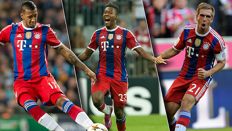 Jerome Boateng, David Alaba und Philipp Lahm stehen auf der Abwehr-Shortlist für die FIFA Weltelf.