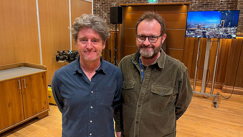 Singspielautoren Richard Oehmann und Stefan Betz zeigten sich nicht sonderlich aufgeregt.