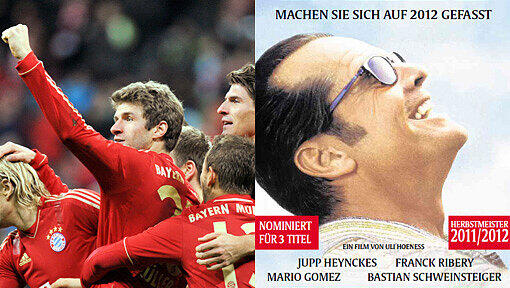 Gratulation zur Herbstmeisterschaft: Nach einer Idee von Uli Hoeneß entwirft die AZ das abgewandelte Plakat zum Film „Besser geht’s nicht“ mit Jack Nicholson. Gratulation zur Herbstmeisterschaft: Nach einer Idee von Uli Hoeneß entwirft die AZ das abgewandelte Plakat zum Film „Besser geht’s nicht“ mit Jack Nicholson.