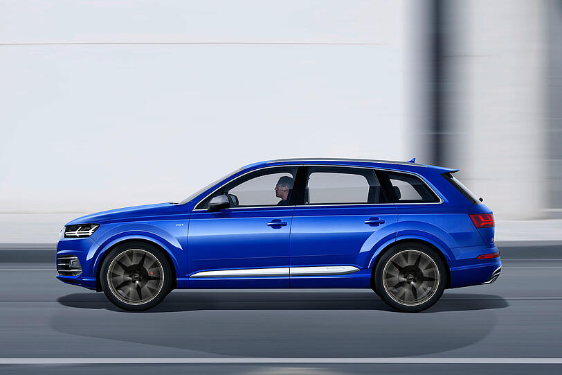Gardemaß: Der Audi SQ7 misst 5,08 Meter und hat 3,00 Meter Radstand.