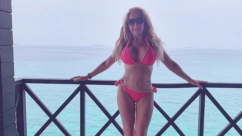 Hat Carmen Geiss Superkräfte oder hat sie das Foto bearbeitet?