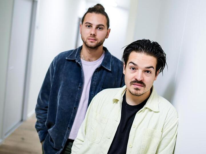 Clemens Rehbein (r) und Philipp Dausch von Milky Chance.