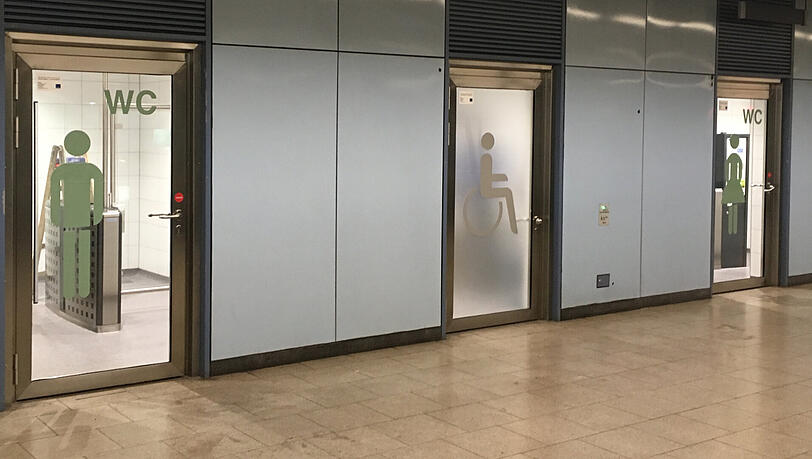 Die Benutzung der Münchner U-Bahn-Toiletten kostet jetzt Geld.