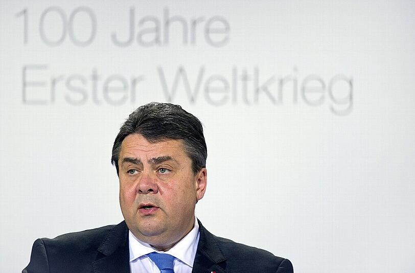 Warnende Worte auf einer Gedenkveranstaltung zum Ersten Weltkrieg: Wirtschaftsminister und Vizekanzler Sigmar Gabriel (SPD).