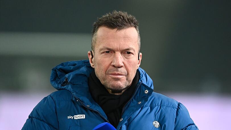 Lothar Matthäus, ehemaliger Fußballer und Sky-Experte, vor dem Spiel.