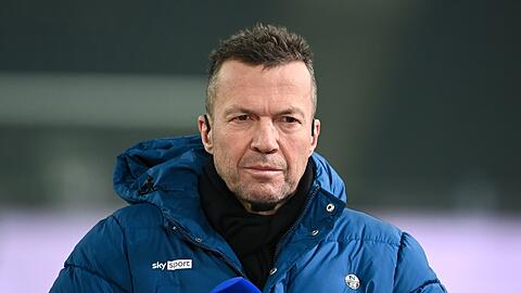 Lothar Matthäus, ehemaliger Fußballer und Sky-Experte, vor dem Spiel.