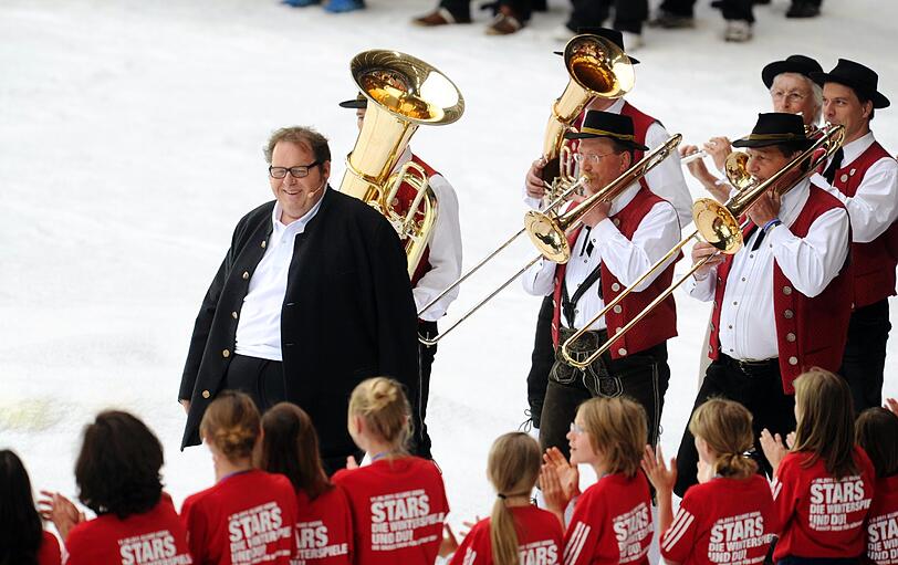 Mit Blaskapelle unterstützte er München 2018.