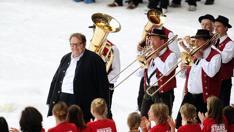 Mit Blaskapelle unterstützte er München 2018. Mit Blaskapelle unterstützte er München 2018.