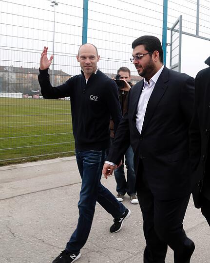 Bilder vom 1860-Gipfel mit Investor Hasan Ismaik und dem neuen Löwen-Präsidenten Hep Monatzeder