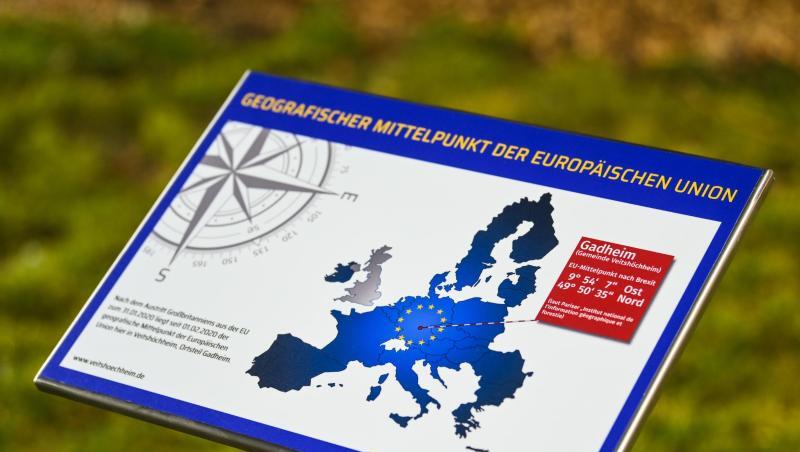 Ein Feld in Gadheim in Unterfranken ist der geografische Mittelpunkt der neuen Europäischen Union.
