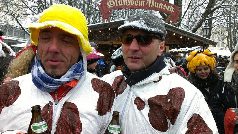 Tanz der Marktweiber am Viktualiemarkt: Bilder vom Faschingsdienstag.