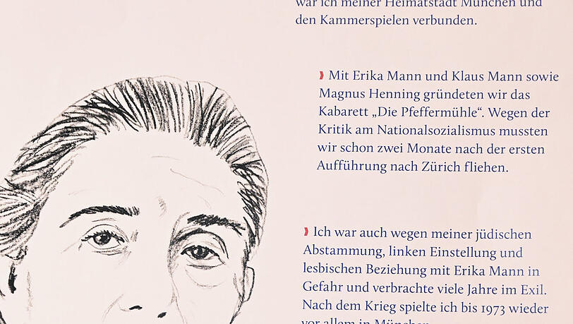 Das Plakat für Therese Giehse. Das Plakat für Therese Giehse.