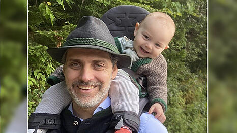 Ludwig Prinz von Bayern mit seinem Sohn Rupprecht.