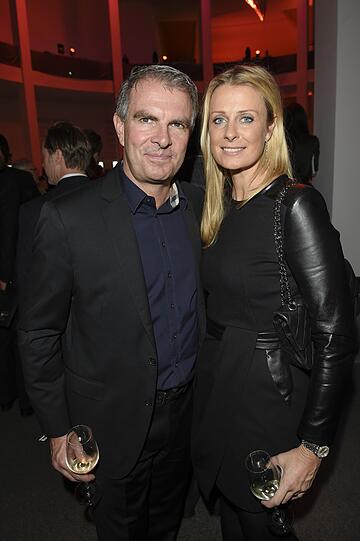 Seltene Gäste: Lufthansa-Chef Carsten Spohr und Frau Vivian.