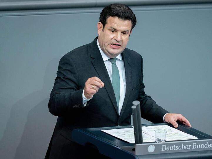 Bundesarbeitsminister Hubertus Heil (SPD) im Bundestag.