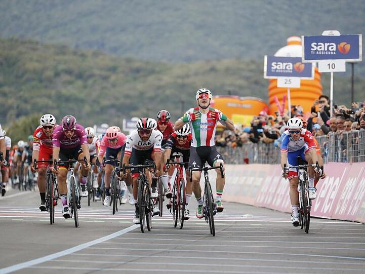 Beim Zielsprint verpasste Pascal Ackermann einen Sieg nur knapp - er wurde Dritte.