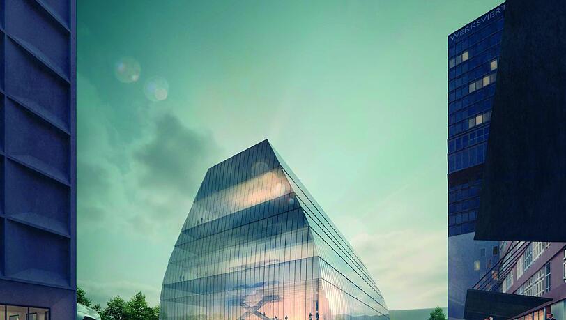 Eine „banale Bürofassade“ oder das entscheidende Kriterium? Die transparente Außenhaut des geplanten Konzertsaals im Werksviertel in Entwurf der Bregenzer Architekten Cukrowicz Nachbaur, wie es nach dem Wettbewerb vorgestellt wurde. Eine „banale Bürofassade“ oder das entscheidende Kriterium? Die transparente Außenhaut des geplanten Konzertsaals im Werksviertel in Entwurf der Bregenzer Architekten Cukrowicz Nachbaur, wie es nach dem Wettbewerb vorgestellt wurde.