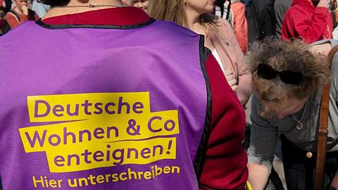 Enteignungsforderung in Berlin.