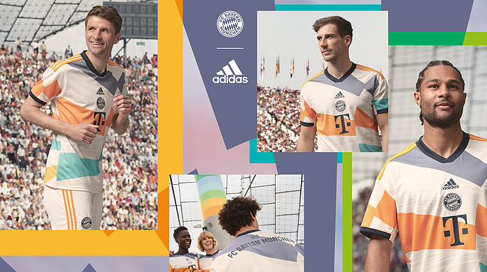 Der FC Bayern hat ein Sondertrikot zu Ehren des Olympiastadions präsentiert.
