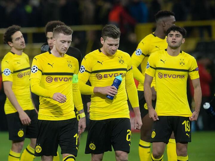 Nach dem Spiel waren die Dortmunder trotz des Weiterkommens etwas enttäuscht.