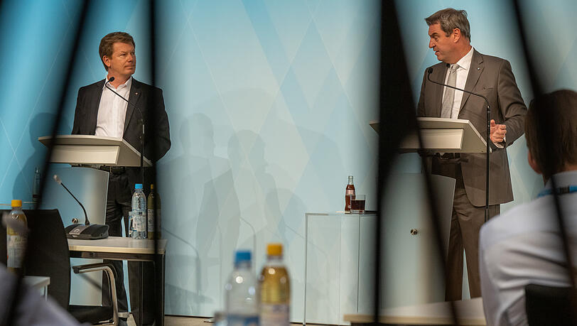 Richard Lutz (l.) und Markus Söder. Richard Lutz (l.) und Markus Söder.
