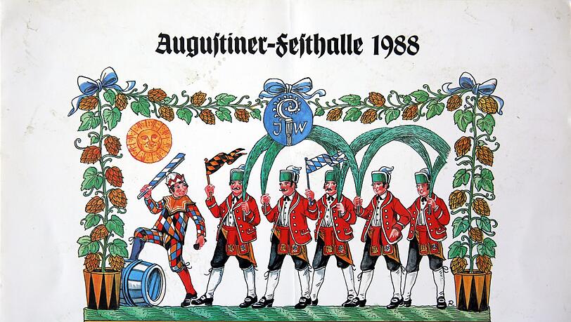1988 tanzen die Schäffler für das Augustinerzelt. 1988 tanzen die Schäffler für das Augustinerzelt.