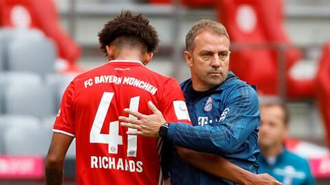 Hansi Flick verhalf Talent Chris Richards zum Bundesliga-Debüt.