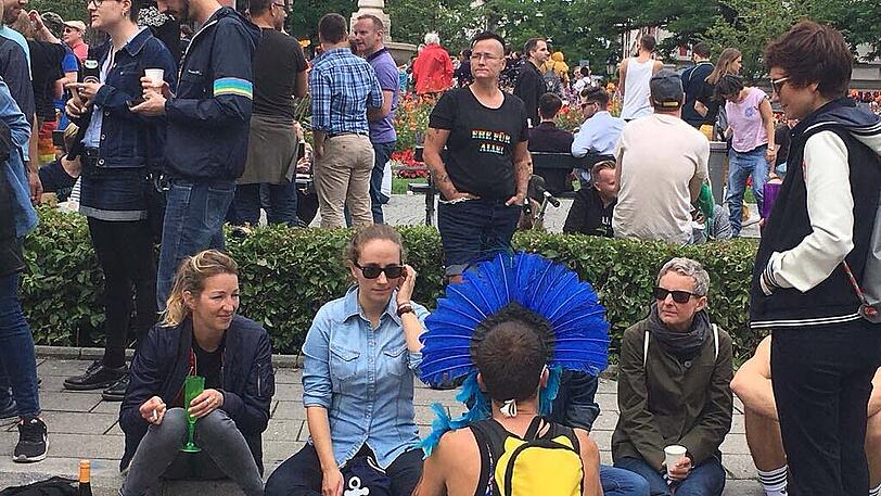 Der Gärtnerplatz war rappelvoll.
