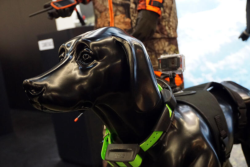 Action-Cam und Ortungshalsband für den Jagdhund.