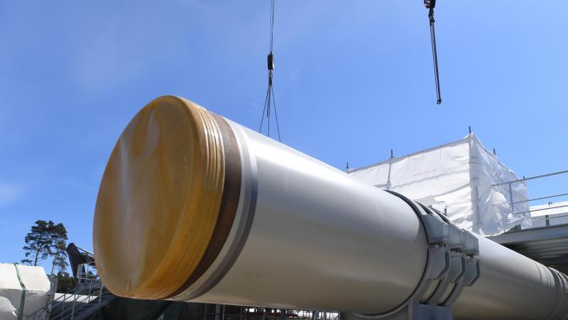 Blick auf die Baustelle der Empfangsstation der Ostseepipeline "Nord Stream 2" bei Lubmin. Blick auf die Baustelle der Empfangsstation der Ostseepipeline "Nord Stream 2" bei Lubmin.