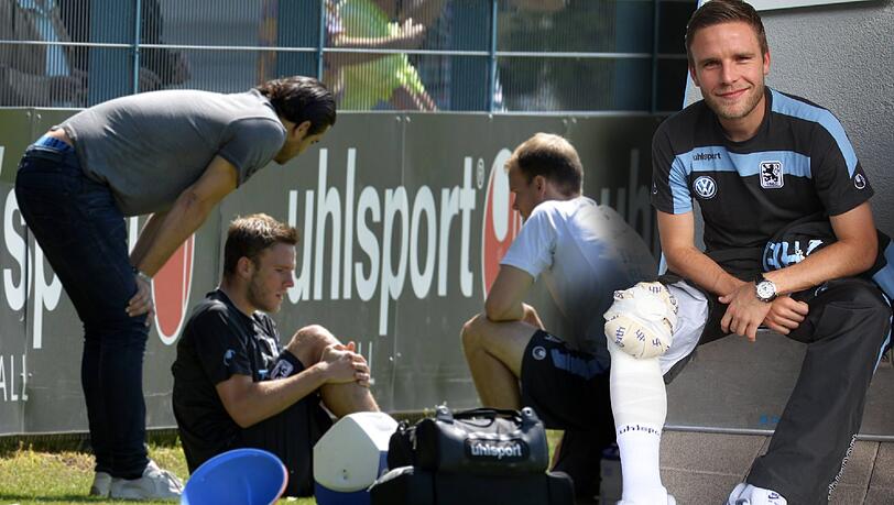 Kann nach seiner Kniestauchung nur zuschauen, wenn seine Löwen in die neue Saison starten: 1860-Abräumer Dominik Stahl. Kann nach seiner Kniestauchung nur zuschauen, wenn seine Löwen in die neue Saison starten: 1860-Abräumer Dominik Stahl.