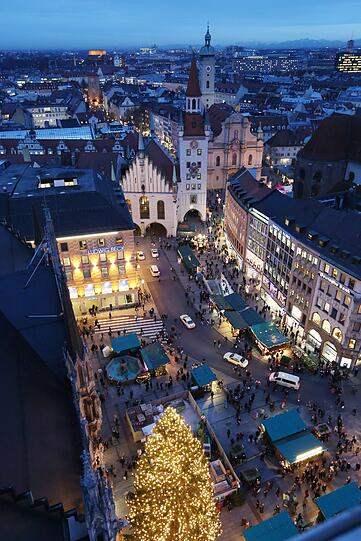 Weihnachtsstimmung auf dem Marienplatz