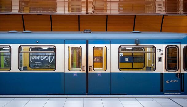 Eine U-Bahn der MVG. Eine U-Bahn der MVG.