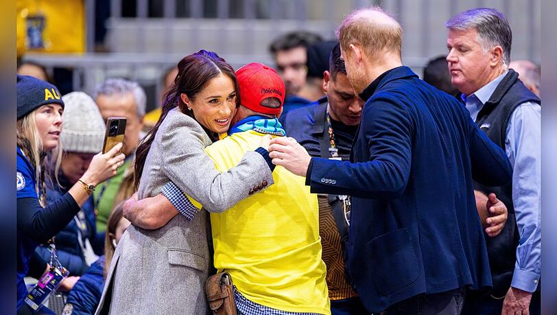 Am zweiten Tag der Invictus Games 2025 in Vancouver besuchten Herzogin Meghan und Prinz Harry das Rollstuhlbasketballspiel zwischen den USA und Nigeria.