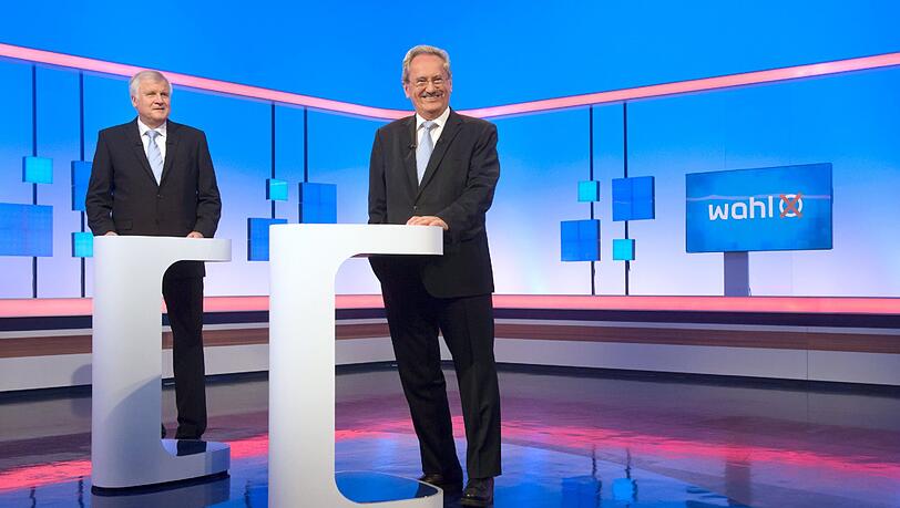 Horst Seehofer (l.) und christian Ude beim TV-Duell. Foto: Peter Kneffel Horst Seehofer (l.) und christian Ude beim TV-Duell. Foto: Peter Kneffel