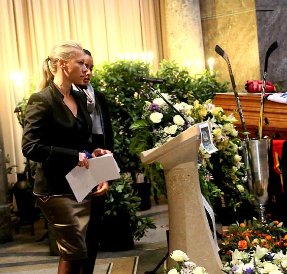 Franz Jüttners Ehefrau Nicole.