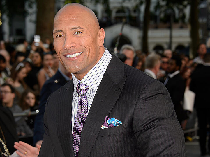Dwayne Johnson bei der Premiere seines neuen Films "San Andreas" in London