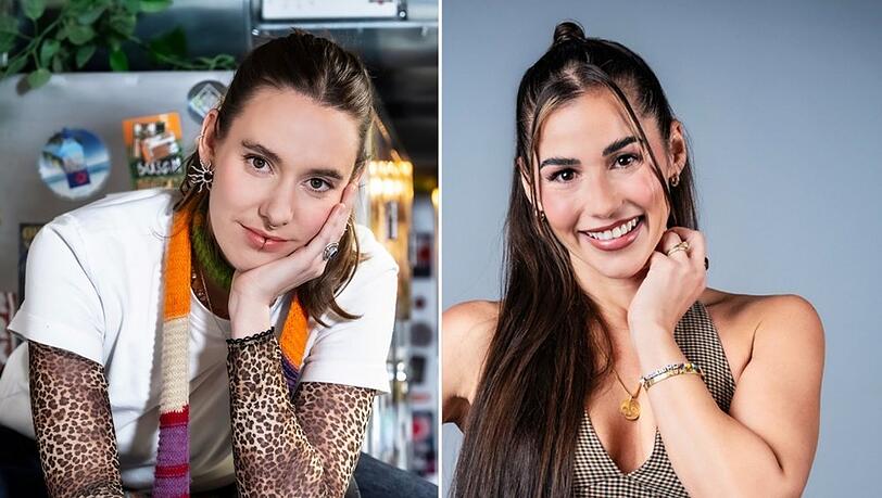 Malou Lovis (li.) und Sarah Engels wollen zum ESC 2026.