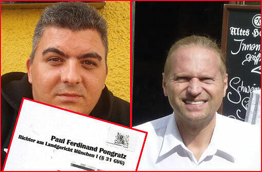 Hat Ärger: Hackerhaus-Chef Paul Pongratz (rechts). Lässt sich nicht einschüchtern: Fahrlehrer Konstantin Diamantis.