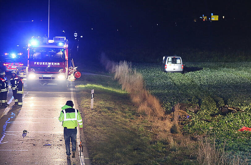Bilder vom tragischen Unfall in Mößling, bei dem zwei 15-jährige Schülerinnen starben.