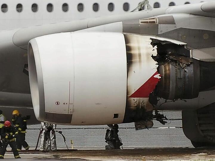 Notlandung beim A380 in Singapur