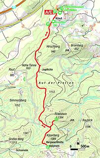 Die Tour zu Rötelstein und Kaseralm.