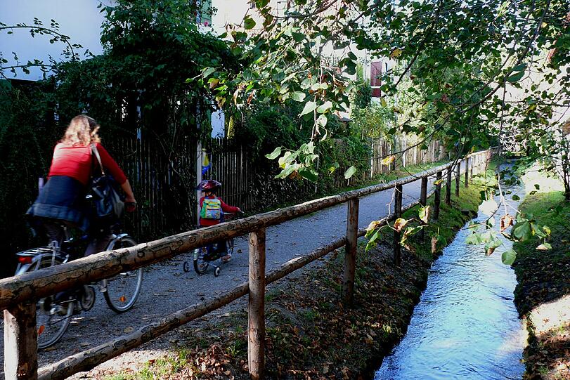 Radeln in Altperlach.