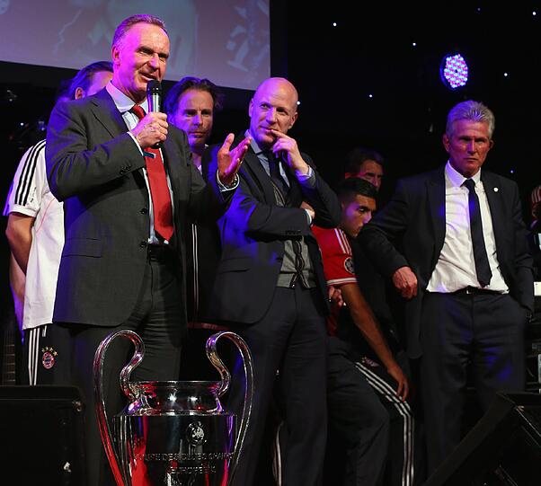 So sehen Sieger aus! Die Helden von London feiern den Champions League-Sieg 2013.
